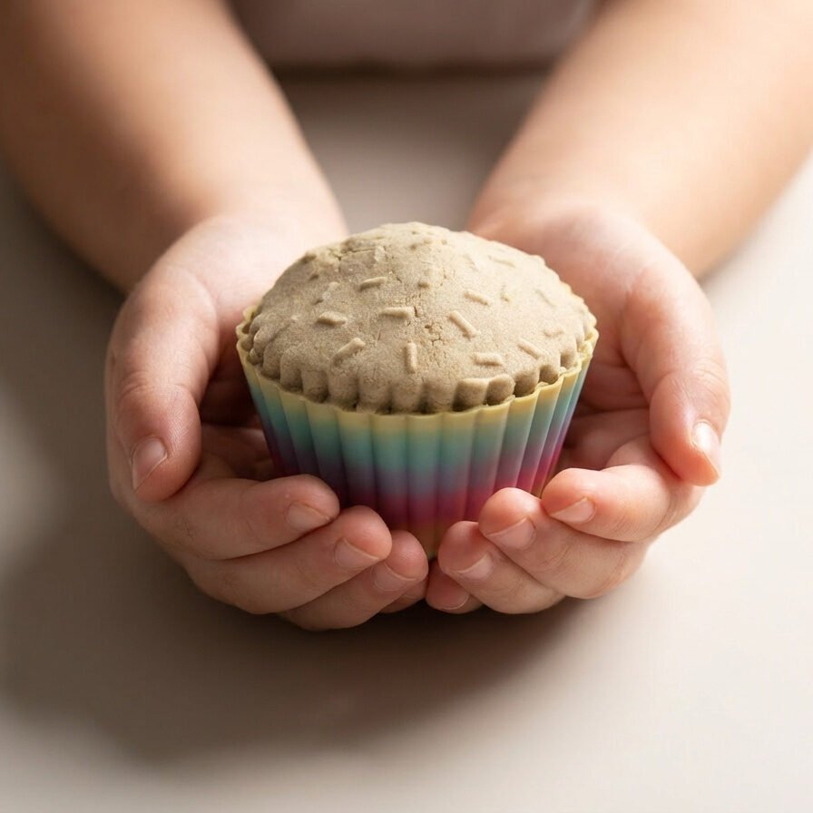 Cupcake bakje regenboog