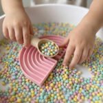 Spelen regenboog vulvorm